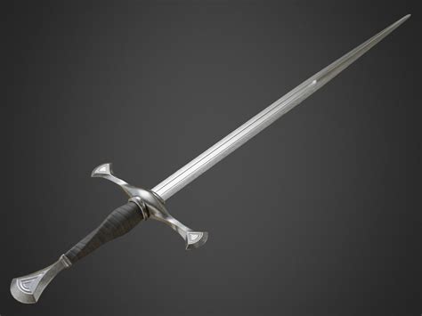 3D model Medieval Long Sword VR / AR / low-poly | CGTrader