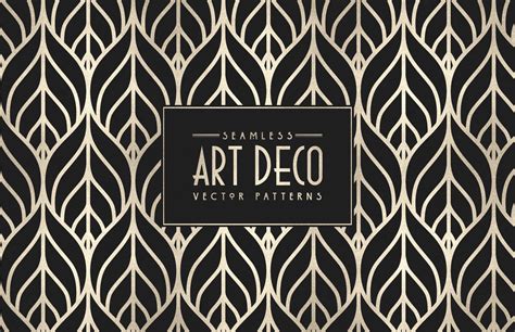 Seamless Art Deco Vector Patterns (Updated) — Medialoot