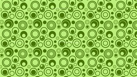 Green Seamless Geometric Circle Pattern