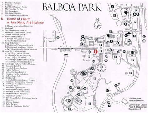 Map of Balboa Park - balboa park san diego • mappery