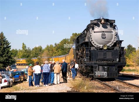 Historic Challenger locomotive steam engine during September 2005 visit ...