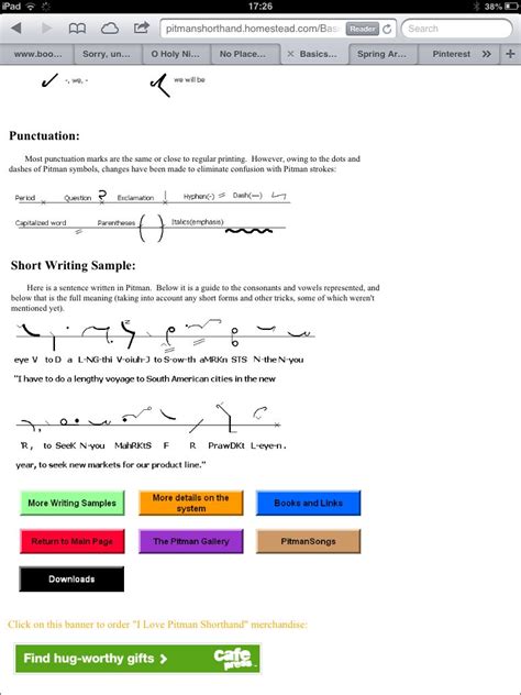 Pitman Shorthand | Punctuation marks, Pitman, Search: www