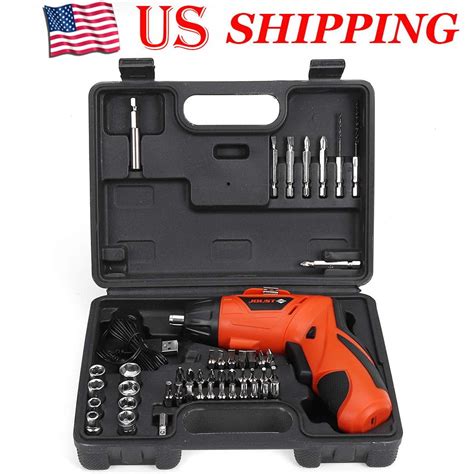 Cordless Screwdriver, Electric Screwdriver, Screw Gun Drill Kit ...