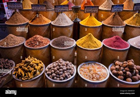 Various spices, Spice Souq, Grand Souq-Bur, Market, Deira, Dubai ...