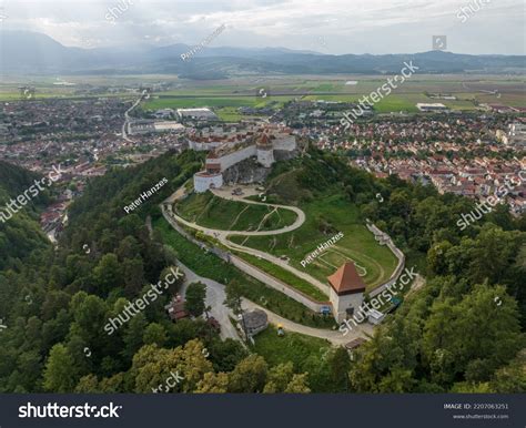 Aerial View Rasnov Fortress Romania Stock Photo 2207063251 | Shutterstock