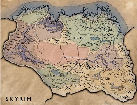 Map (Skyrim)/Locations | Elder Scrolls | Fandom