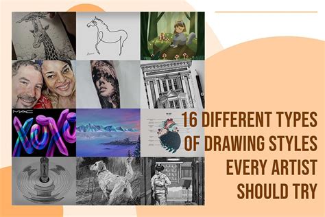 16 Different Types Of Drawing Styles Every Artist Should Try