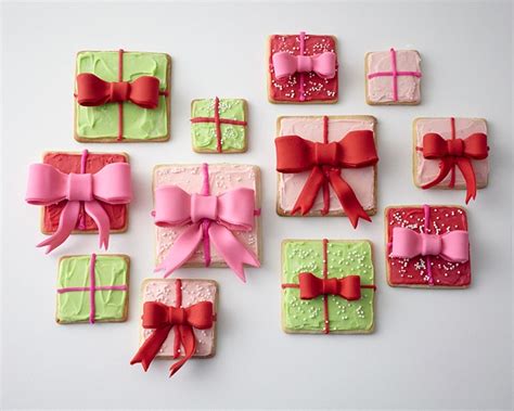 How to make holiday gift box cookies • CakeJournal.com