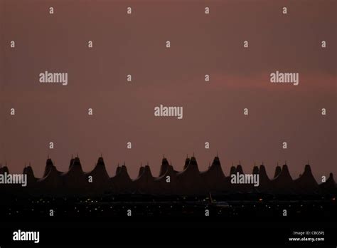 Denver International Airport at night Stock Photo - Alamy