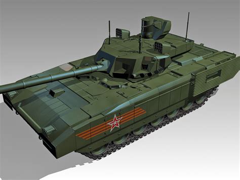 russian tank t-14 armata 3d model