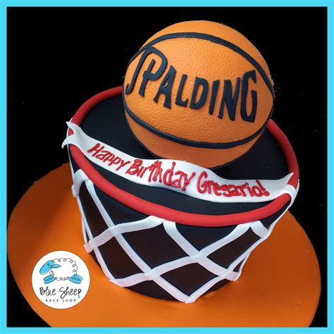 Basketball Net Birthday Cake – Blue Sheep Bake Shop