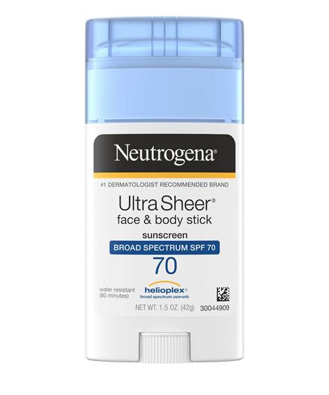 Ultra Sheer® Face & Body Sunscreen Stick SPF 70 | Neutrogena®