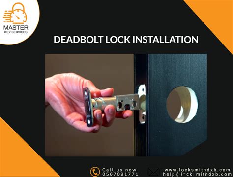 Deadbolt lock installation - 0567091771 - Locksmith 24/7 - MKS