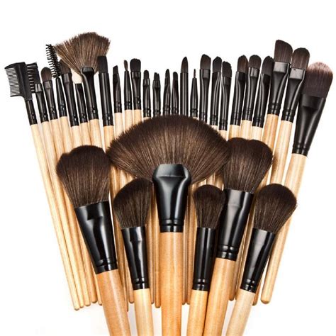 Buy Bronson Professional Makeup Brush Set of 32 Pcs With Faux Leather ...