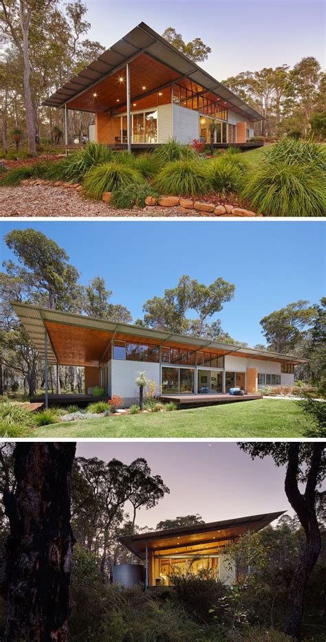 Modern House With Slanted Roof - modern houses