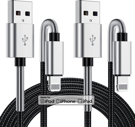 6ft iPhone Charger Cable, [Apple MFi Certified] Long USB to Lightning ...