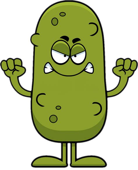 Angry Cartoon Pickle : r/cutouts