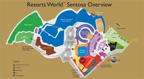 Rws map - Resorts World Sentosa map (Republic of Singapore)