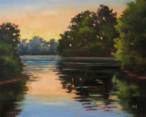 Nel's Everyday Painting: Lake Sunset - SOLD