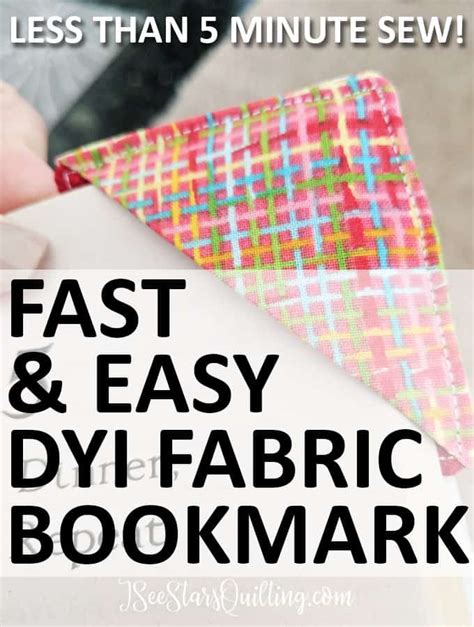 DIY Fabric Bookmarks - What to do and what NOT to do ⋆