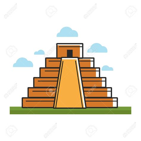 Mayan Temple Drawing | Free download on ClipArtMag