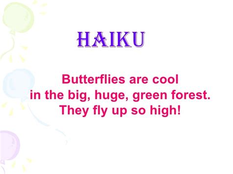 HAIKU EXAMPLES - alisen berde