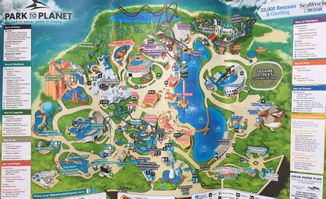 SeaWorld Orlando Map - ThemeParkHipster