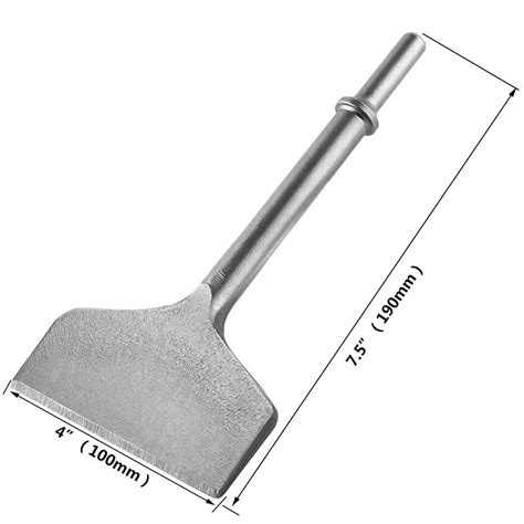 Buy FIRECORE 4-inch Wide Air Chisel Bit Shank Tile Thinset Scaling Air ...