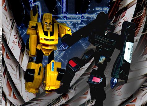 Bumblebee VS Barricade by HeroKenFlatt on DeviantArt