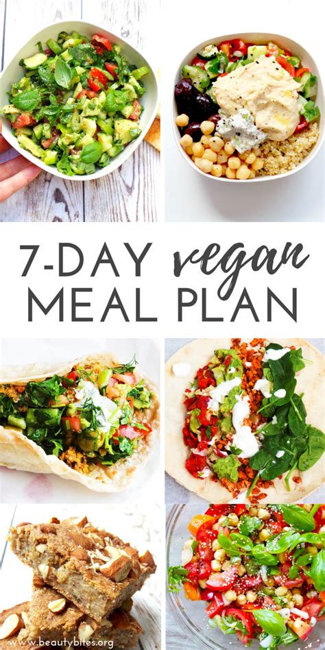 7-Day Vegan Meal Plan & Challenge - Beauty Bites