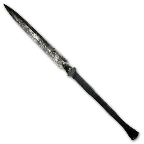 Hand Forged Spear Sword - Antiqued Full Tang Spear Staff - Combat Zulu ...