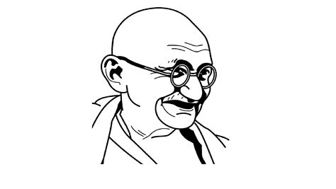 Pencil Sketch Mahatma Gandhi Drawing For Kids - By drawing on the forms ...