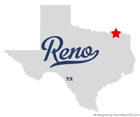 Map of Reno, Lamar County, TX, Texas