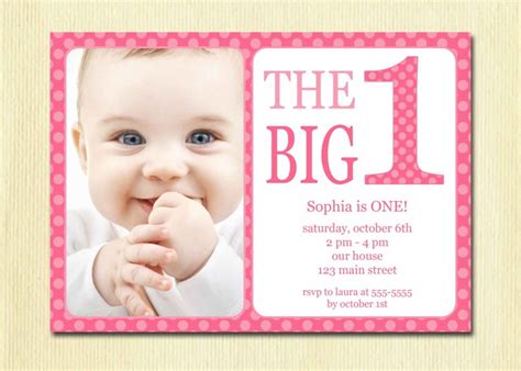 1st Birthday Invitations Wording Ideas | FREE Printable Birthday ...