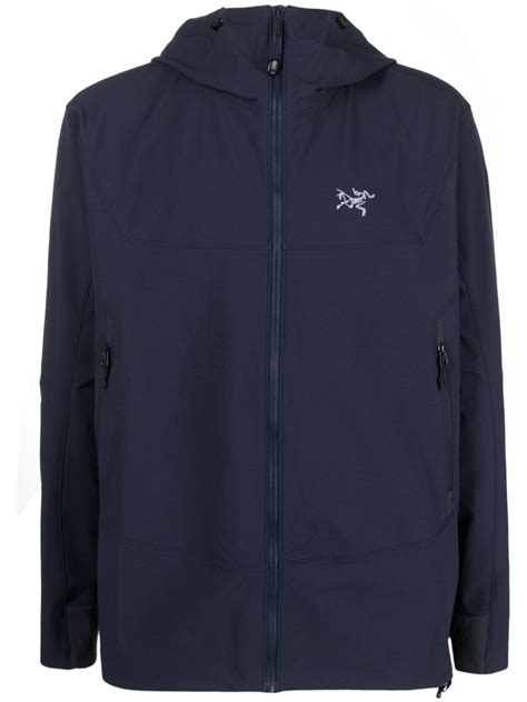 Arc'teryx Logo-embroidered Hooded Jacket In Black | ModeSens