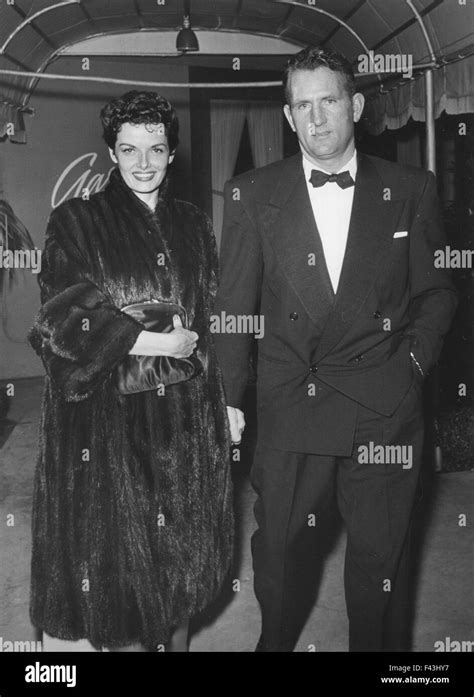 JANE RUSSELL (1921-2011) US film actress with first husband footballer ...