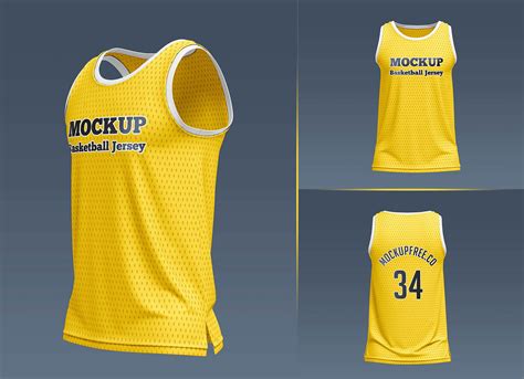 Free Basketball Jersey Mockup PSD Set - Good Mockups