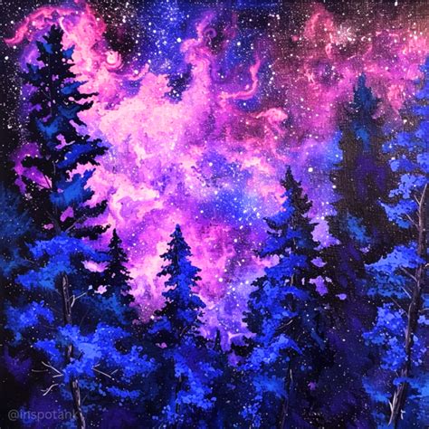 50+ Acrylic Forest Painting Inspiration Ideas & Tutorials [Art ...