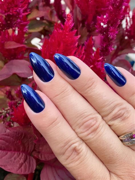 Sapphire Shimmering Blue Nail Polish Dark Blue Polish - Etsy