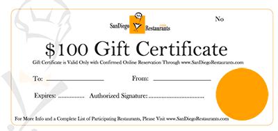 Gift Certificates