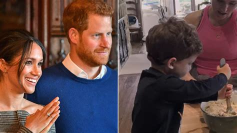 Prince Harry and Meghan Markle's son Archie bakes in mammoth family ...