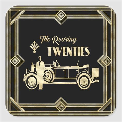 the roaring twenties stickers | Zazzle | Art deco fonts, Art deco 1920 ...