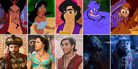 Aladdin 2019 Cast Compared To The Animated Movie | Screen Rant