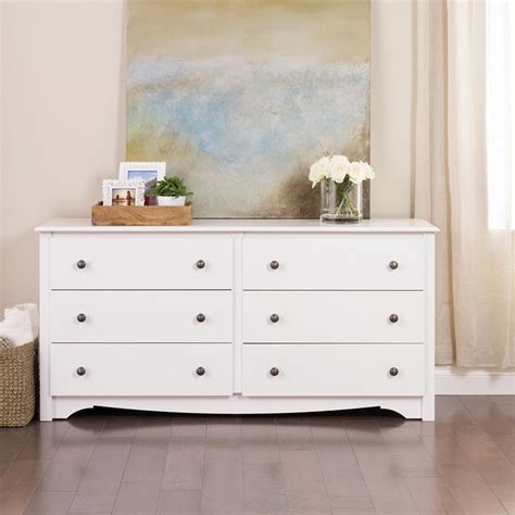 Prepac Monterey White 6-Drawer Dresser at Lowes.com