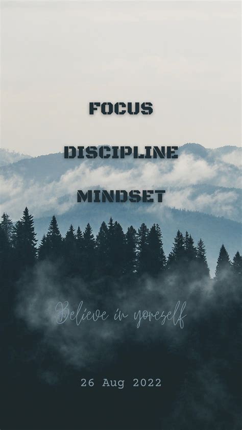 Focus Discipline Mindset Quotes Wallpaper | Discipline quotes ...