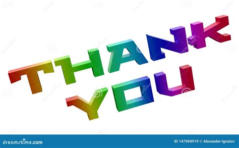 Thank You Word 3D Rendered Text with Techno, Futuristic, Subway Font ...