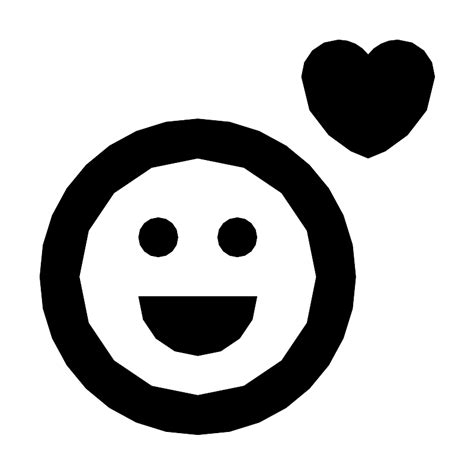 Smile Emoji With Heart SVG File - RawSVG