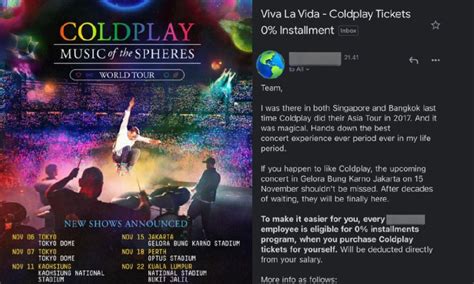 Coldplay: Music Of The Spheres World Tour 2023/2024 LEGIT, 56% OFF