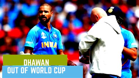 World Cup 2019: Updates on Shikhar Dhawan - B20masala