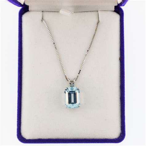 Blue Topaz Pendant - Athena Jewelry